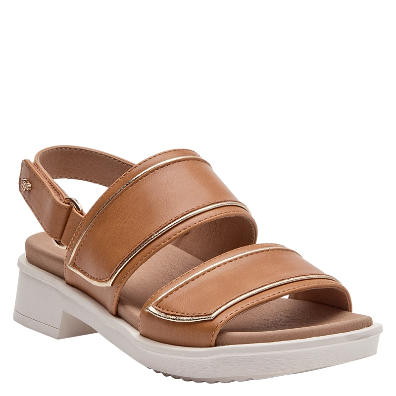 SANDALIA CASUAL MUJER 16 HRS - 16M0491 | MARRON CLARO - 2