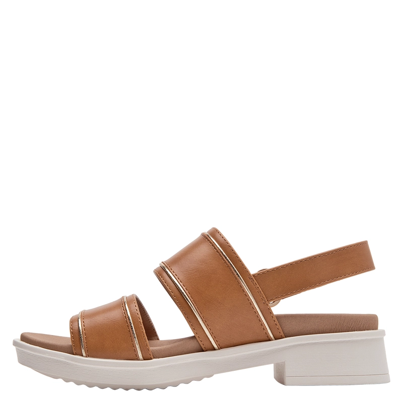 SANDALIA CASUAL MUJER 16 HRS - 16M0491 | MARRON CLARO - 4