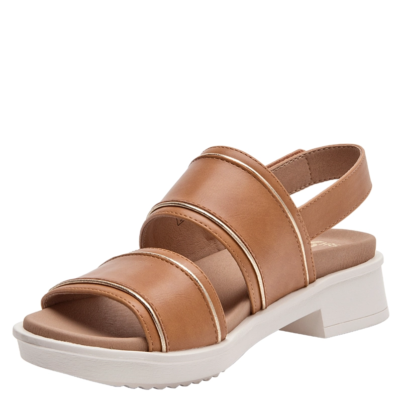 SANDALIA CASUAL MUJER 16 HRS - 16M0491 | MARRON CLARO - 5