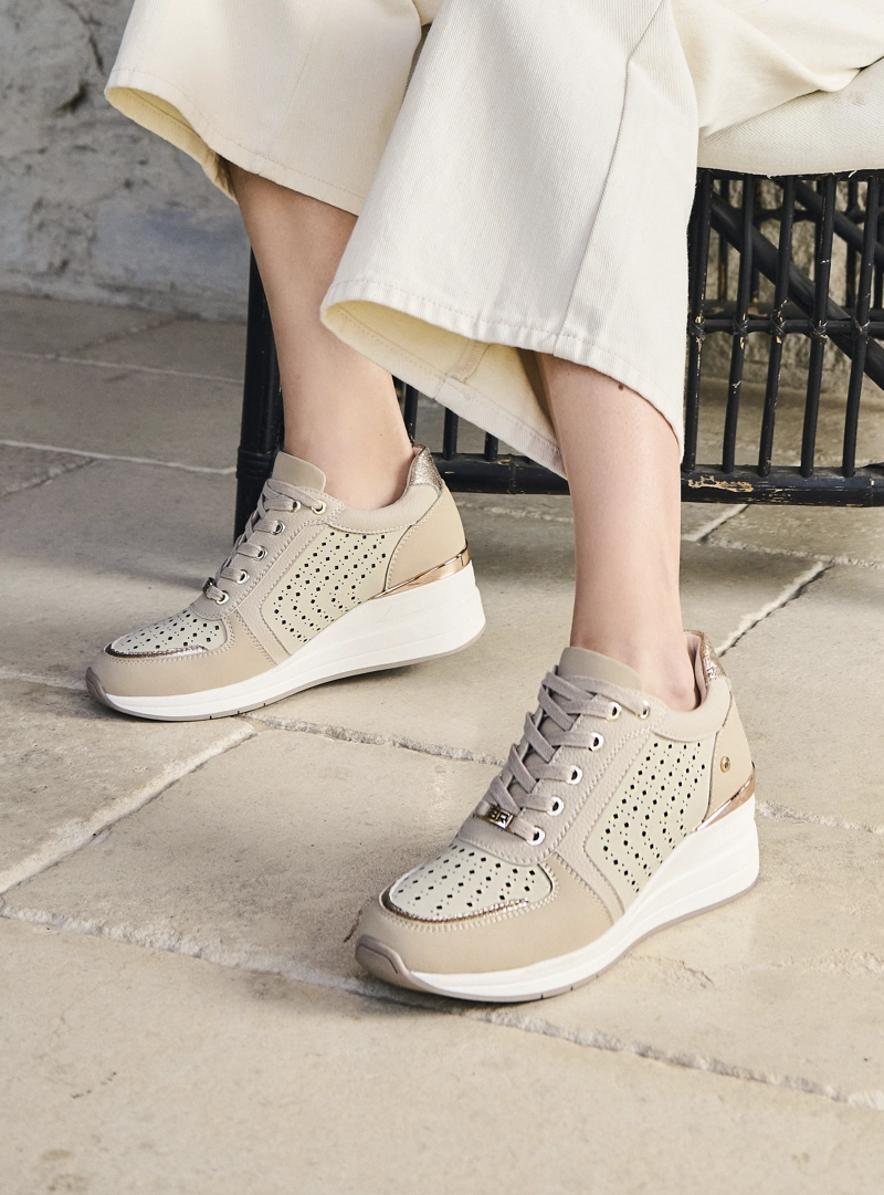 ZAPATILLA CASUAL MUJER BRUNO ROSSI - BRM0470 | BEIGE - 1