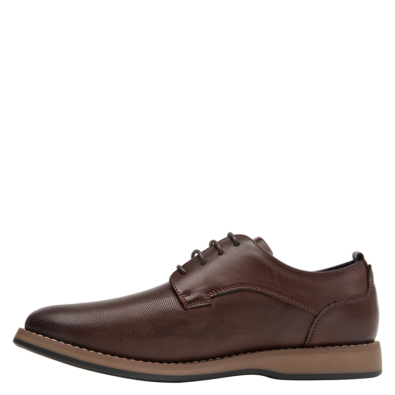 ZAPATO CASUAL HOMBRE PLUMA - PLH0086 | MARRON OSCURO - 4