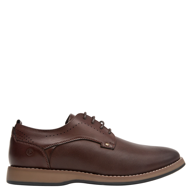 ZAPATO CASUAL HOMBRE PLUMA - PLH0086 | MARRON OSCURO - 6