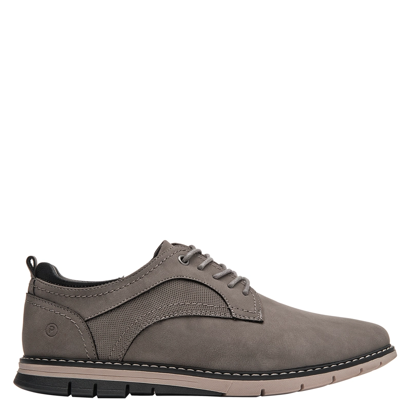 ZAPATO CASUAL HOMBRE PLUMA - PLH0099 | GRIS - 1