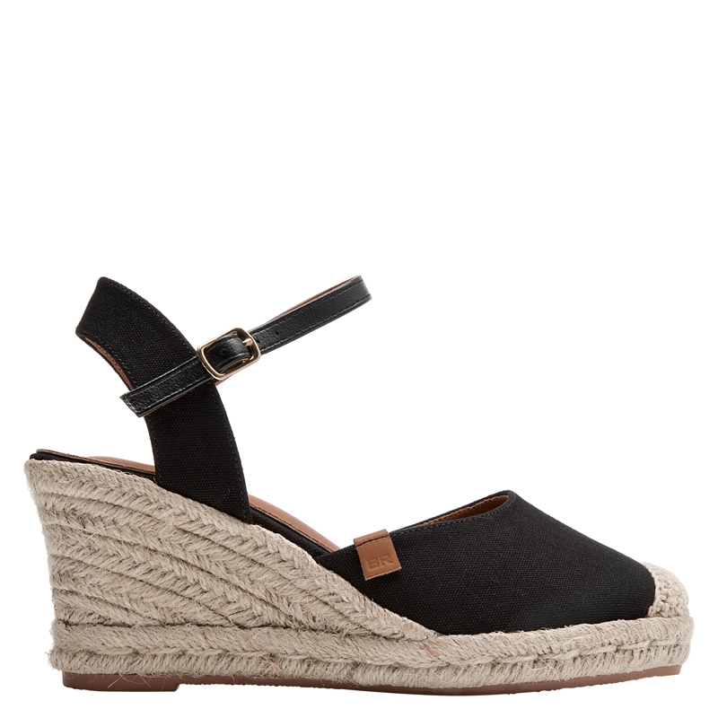 ALPARGATA CASUAL MUJER BRUNO ROSSI - BRM0435 | NEGRO - 1