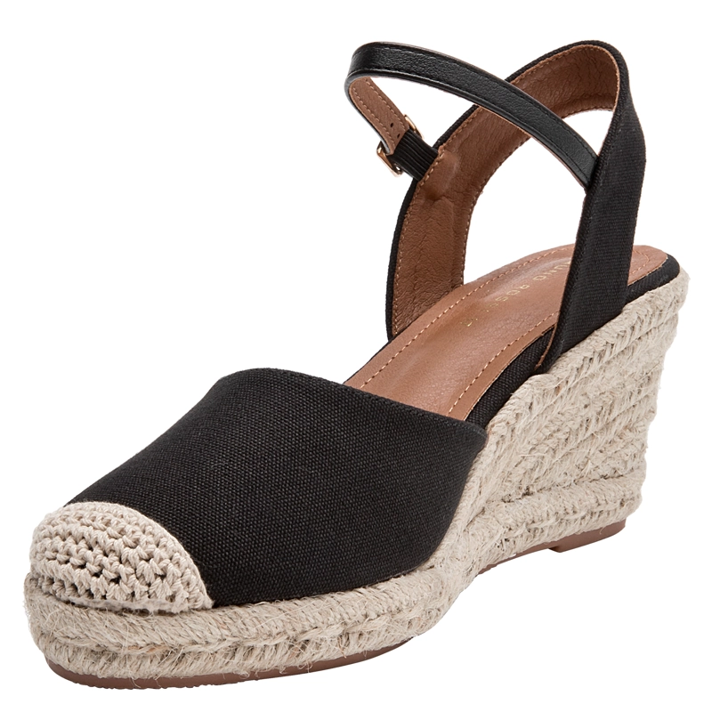 ALPARGATA CASUAL MUJER BRUNO ROSSI - BRM0435 | NEGRO - 5