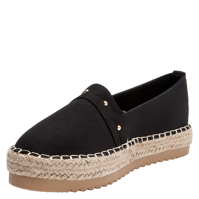 ALPARGATA CASUAL MUJER BRUNO ROSSI - BRM0436 | NEGRO - 5