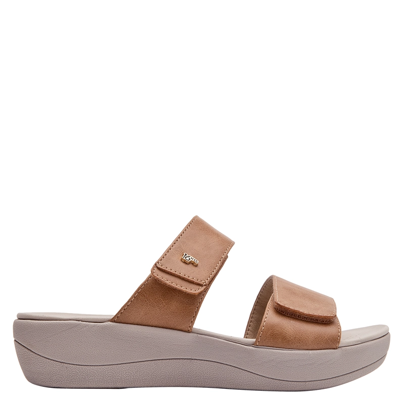 SANDALIA CASUAL MUJER 16 HRS - 16M0499 | MARRON CLARO - 6