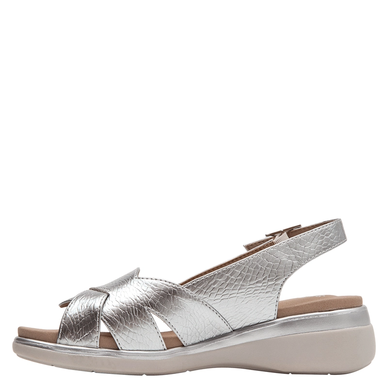 SANDALIA CASUAL MUJER 16 HRS - 16M0496 | PLATEADO - 4