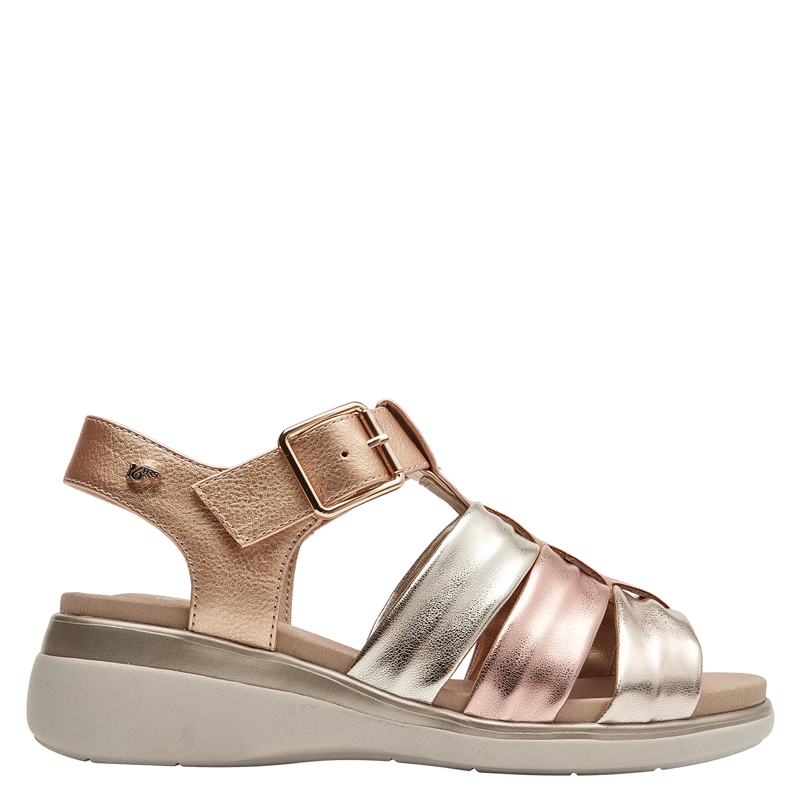 SANDALIA CASUAL MUJER 16 HRS - 16M0494 | DORADO - 1