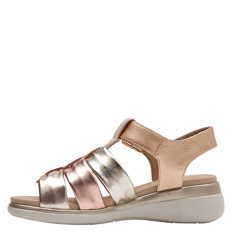 SANDALIA CASUAL MUJER 16 HRS - 16M0494 | DORADO - 4