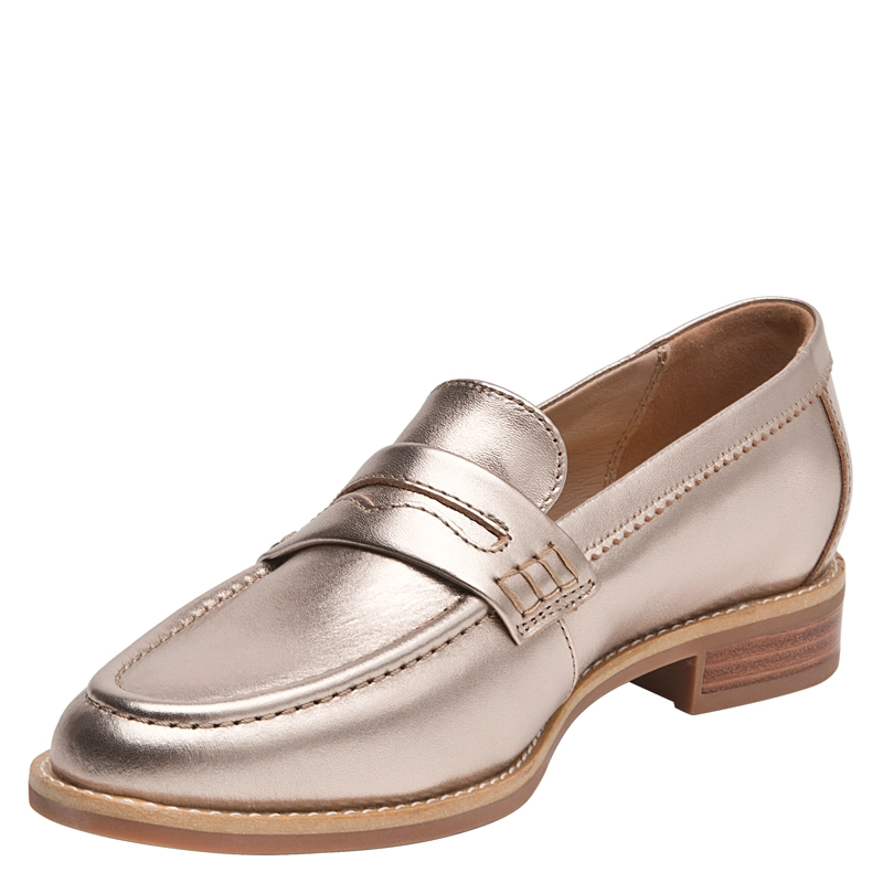 MOCASIN CASUAL MUJER POLLINI - POM0324 | DORADO - 5