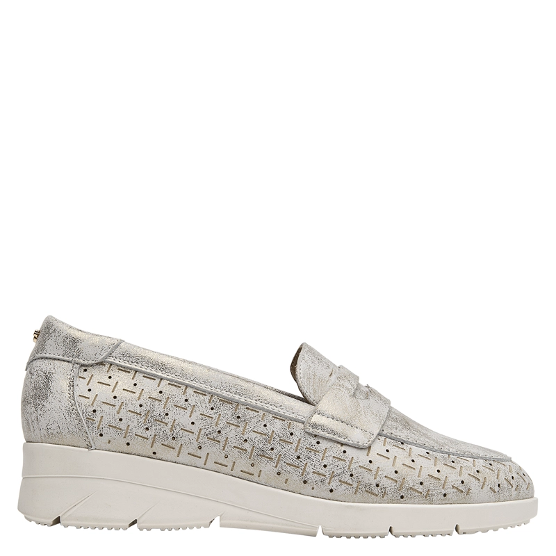 MOCASIN CASUAL MUJER 16 HRS - 16M0403 | PLATEADO - 1