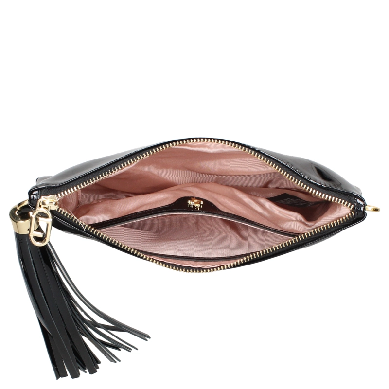 CARTERA CUERO CHAROL Y CADENA FIESTA LUZ DA LUA - LDM0180 - 7