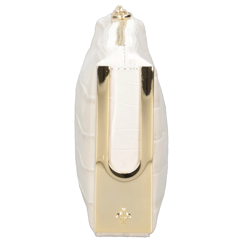 CARTERA CLUTCH CUERO FIESTA LUZ DA LUA - LDM0182 | BLANCO - 4