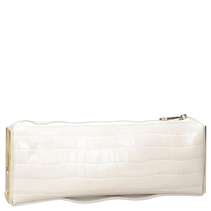 CARTERA CLUTCH CUERO FIESTA LUZ DA LUA - LDM0182 | BLANCO - 6