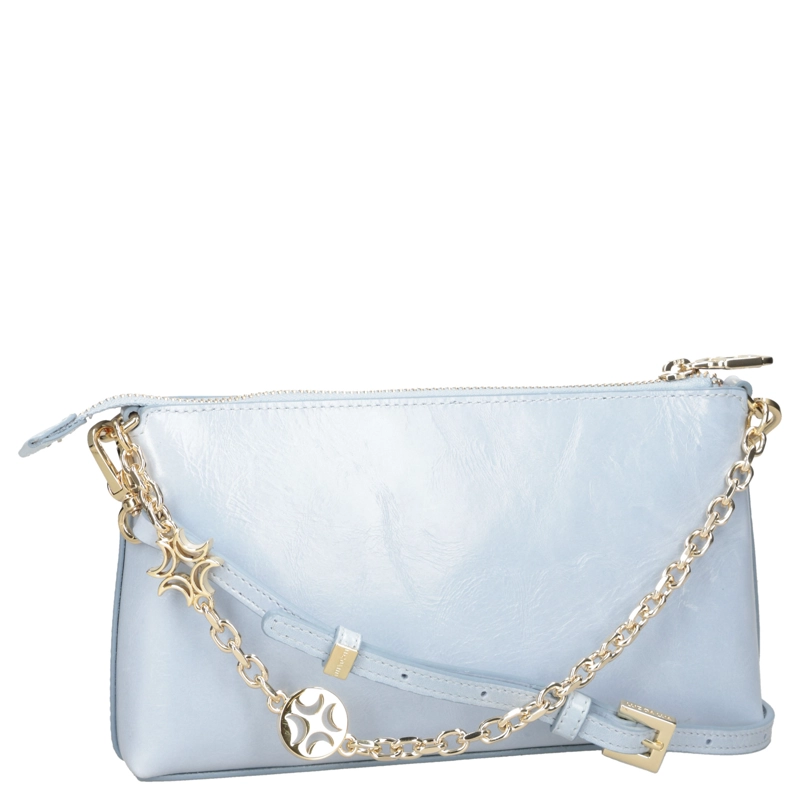 CARTERA BANDOLERA CUERO LUZ DA LUA - LDM0181 | CELESTE - 5