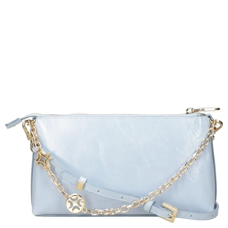 CARTERA BANDOLERA CUERO LUZ DA LUA - LDM0181 | CELESTE - 6