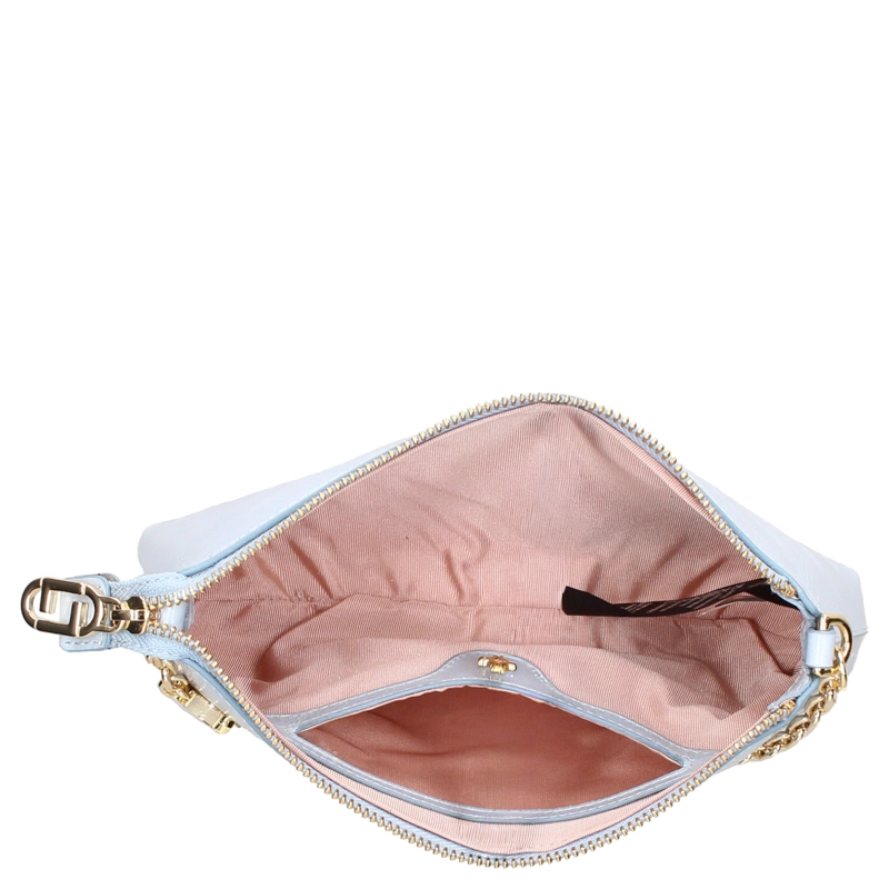 CARTERA BANDOLERA CUERO LUZ DA LUA - LDM0181 | CELESTE - 7