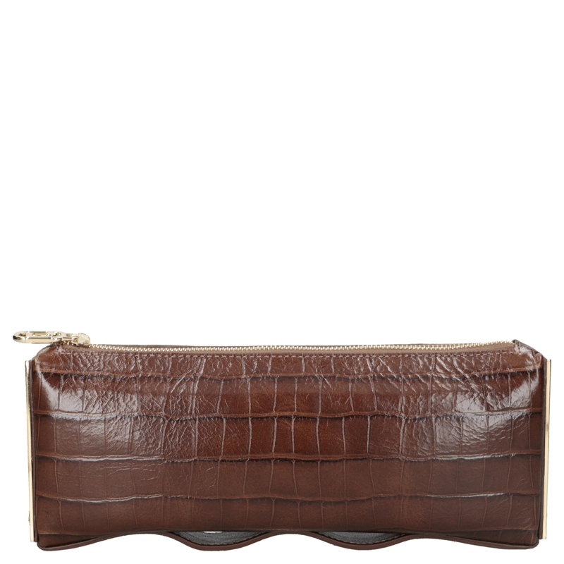CARTERA CLUTCH CUERO FIESTA LUZ DA LUA - LDM0182 | MARRON - 5