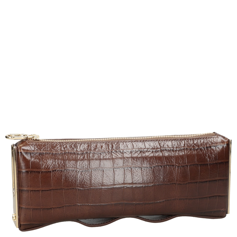 CARTERA CLUTCH CUERO FIESTA LUZ DA LUA - LDM0182 | MARRON - 6