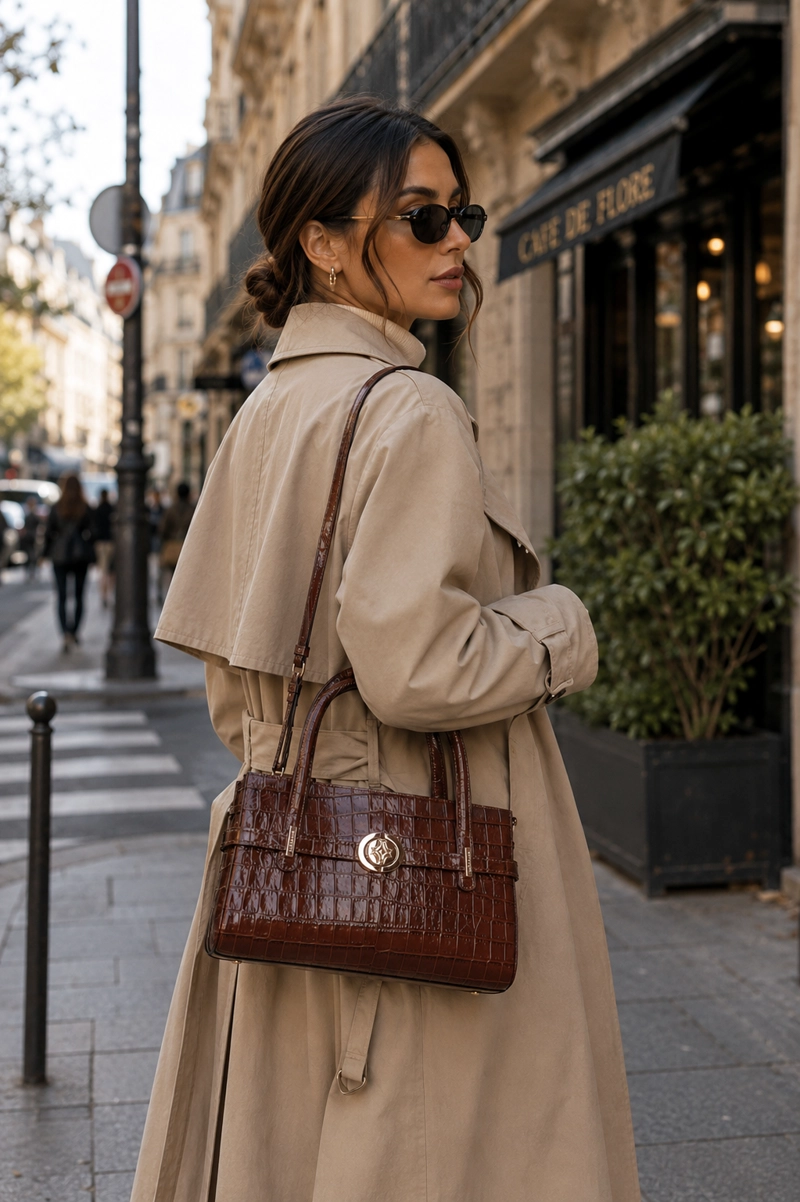 CARTERA CUERO TOTE BAG LUZ DA LUA - LDM0183 | MARRON - 1