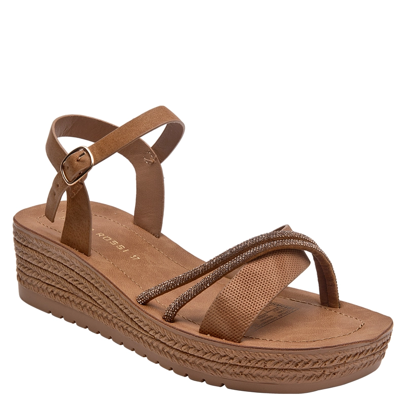 SANDALIA CASUAL MUJER BRUNO ROSSI - BRM0491 | MARRON CLARO - 2