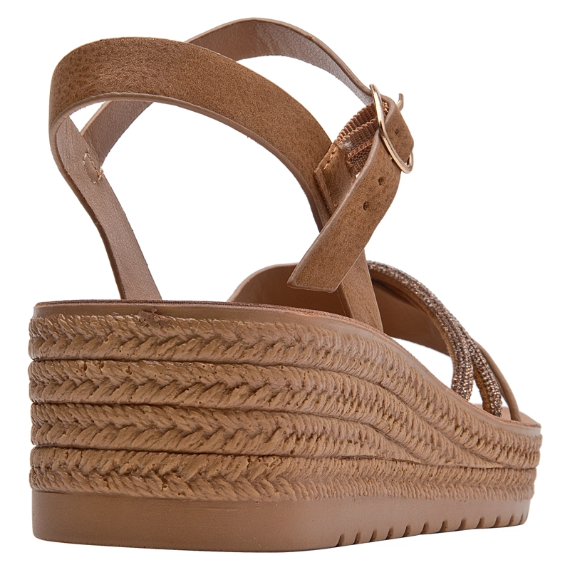 SANDALIA CASUAL MUJER BRUNO ROSSI - BRM0491 | MARRON CLARO - 3
