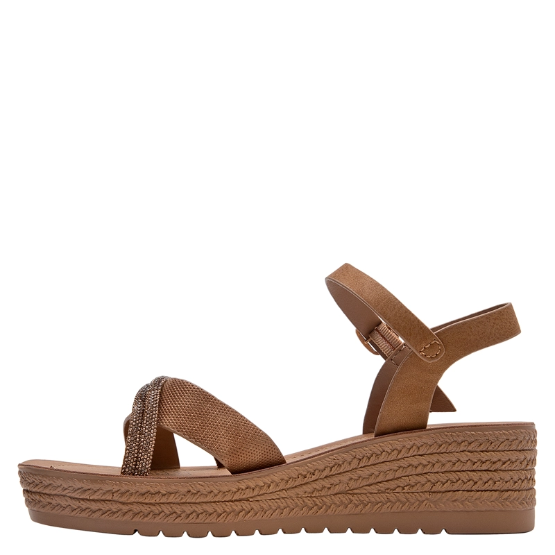 SANDALIA CASUAL MUJER BRUNO ROSSI - BRM0491 | MARRON CLARO - 4