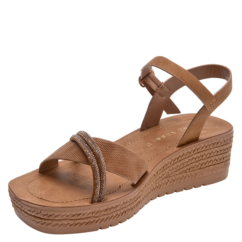 SANDALIA CASUAL MUJER BRUNO ROSSI - BRM0491 | MARRON CLARO - 5