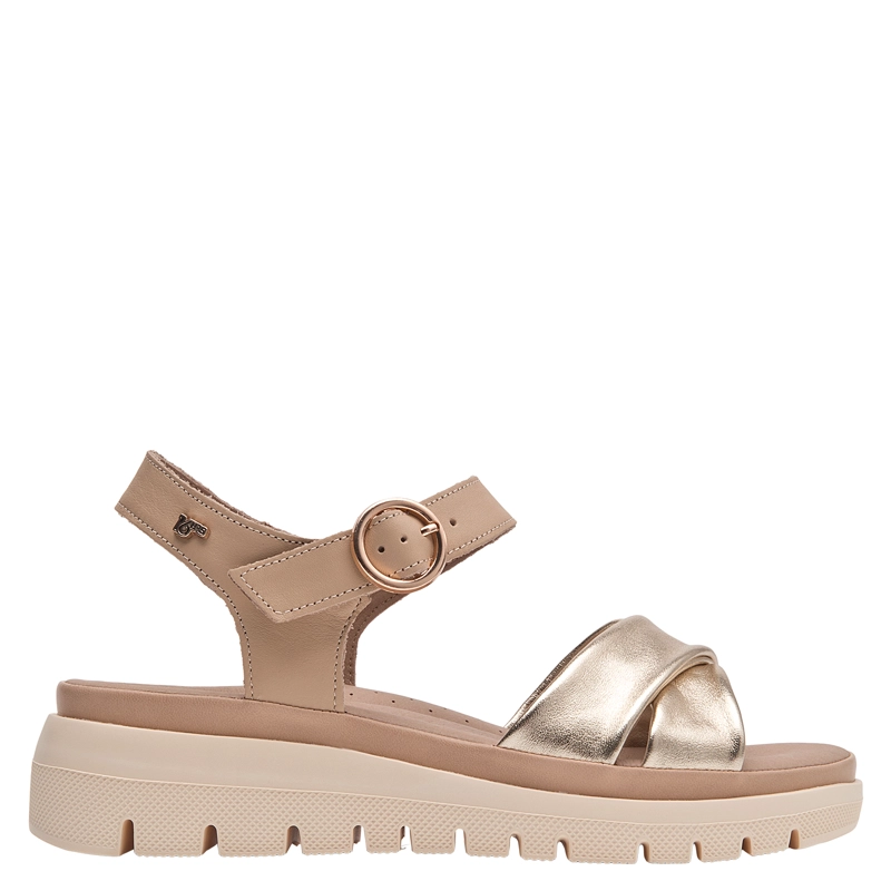 SANDALIA CASUAL MUJER 16 HRS - 16M0511 | DORADO - 1