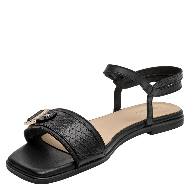 SANDALIA CASUAL MUJER POLLINI - POM0307 | NEGRO - 4