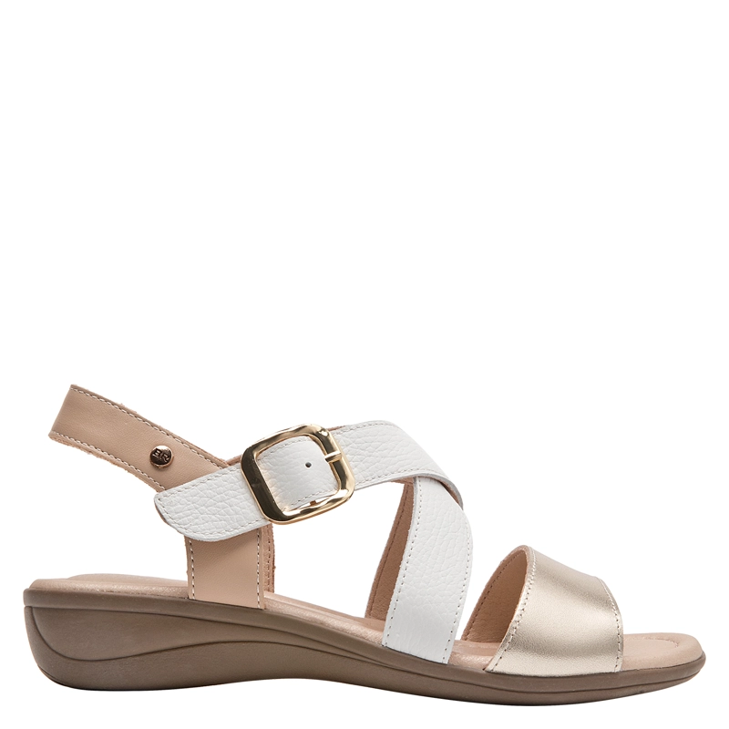 SANDALIA CASUAL MUJER BRUNO ROSSI - BRM0400 | BLANCO - 2