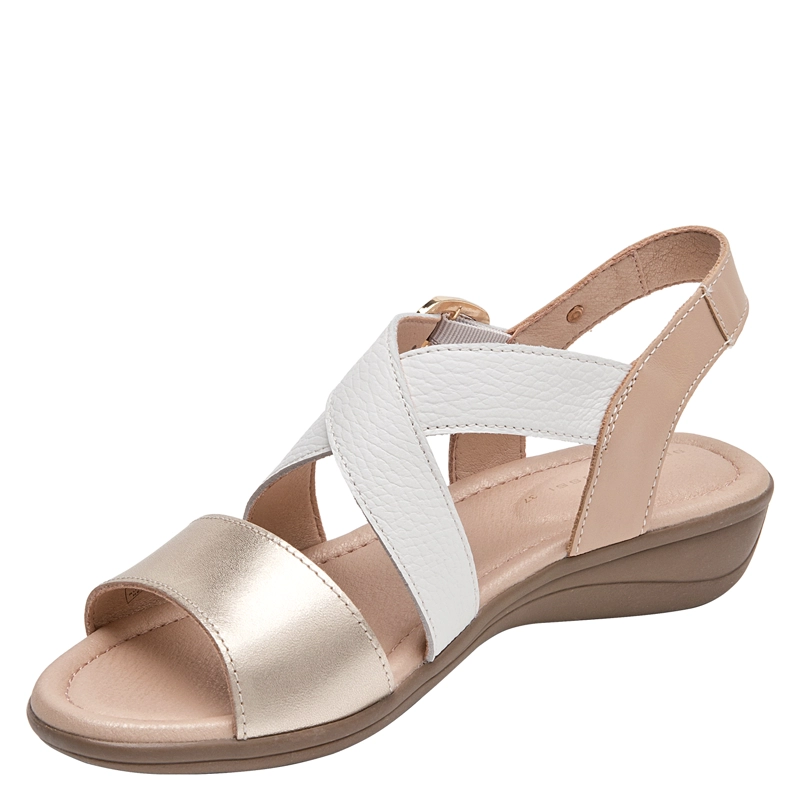 SANDALIA CASUAL MUJER BRUNO ROSSI - BRM0400 | BLANCO - 6
