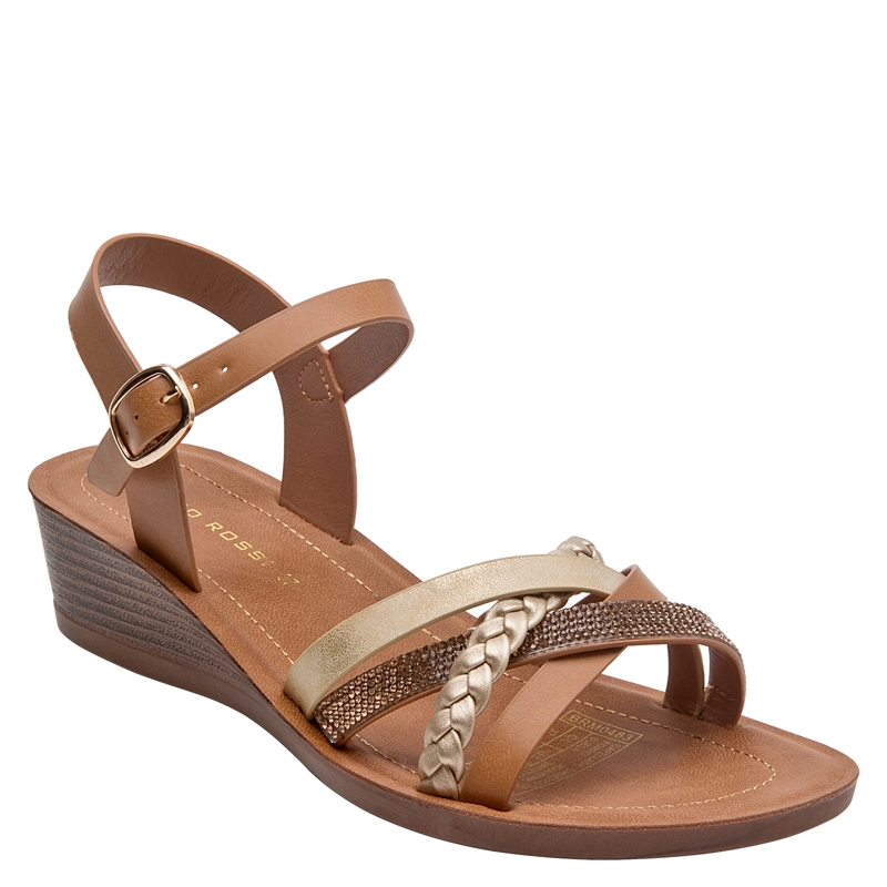 SANDALIA CASUAL MUJER BRUNO ROSSI - BRM0483 | MARRON CLARO - 2