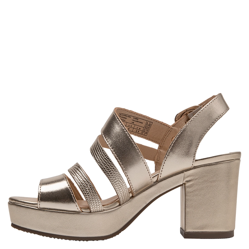 SANDALIA CASUAL MUJER BRUNO ROSSI - BRM0422 | DORADO - 4