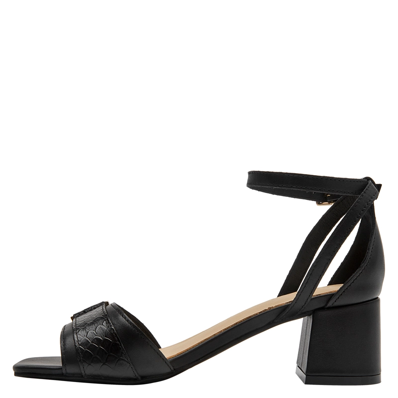 SANDALIA CASUAL MUJER POLLINI - POM0302 | NEGRO - 9