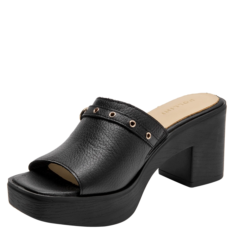 SANDALIA CASUAL MUJER POLLINI - POM0304 | NEGRO - 4