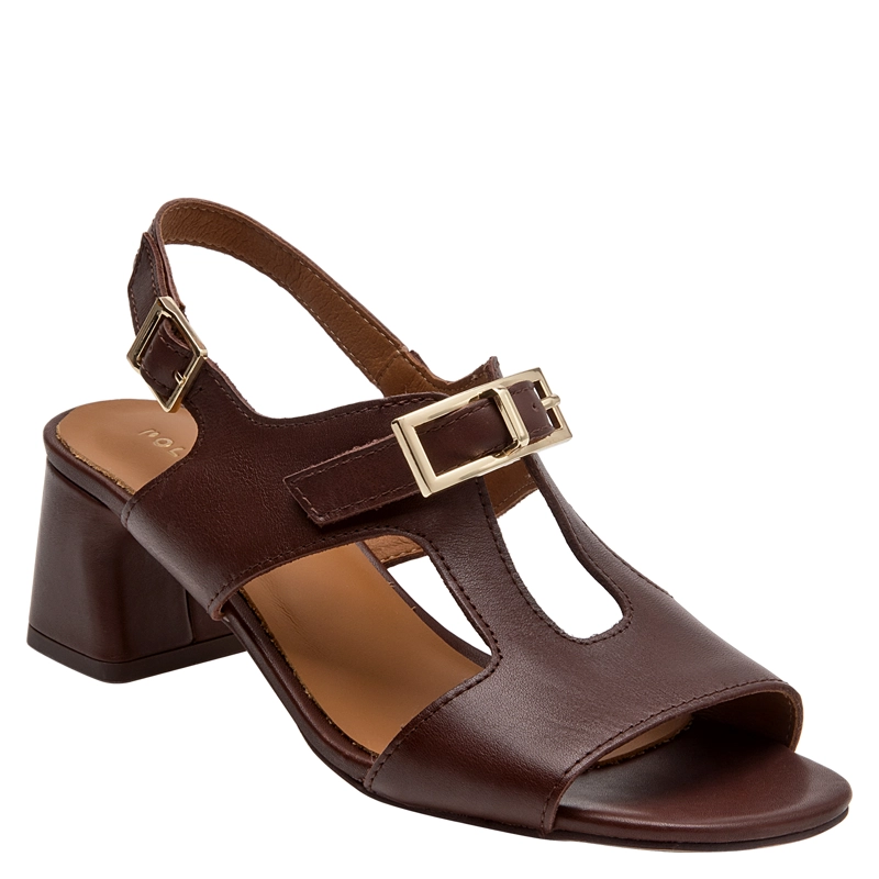 SANDALIA CASUAL MUJER POLLINI - POM0315 | MARRON OSCURO - 7