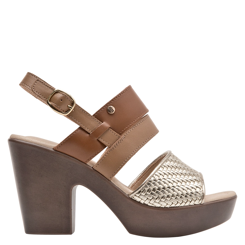 SANDALIA CASUAL MUJER BRUNO ROSSI - BRM0420 | MARRON CLARO - 1