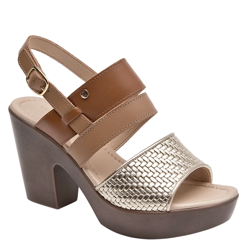 SANDALIA CASUAL MUJER BRUNO ROSSI - BRM0420 | MARRON CLARO - 2
