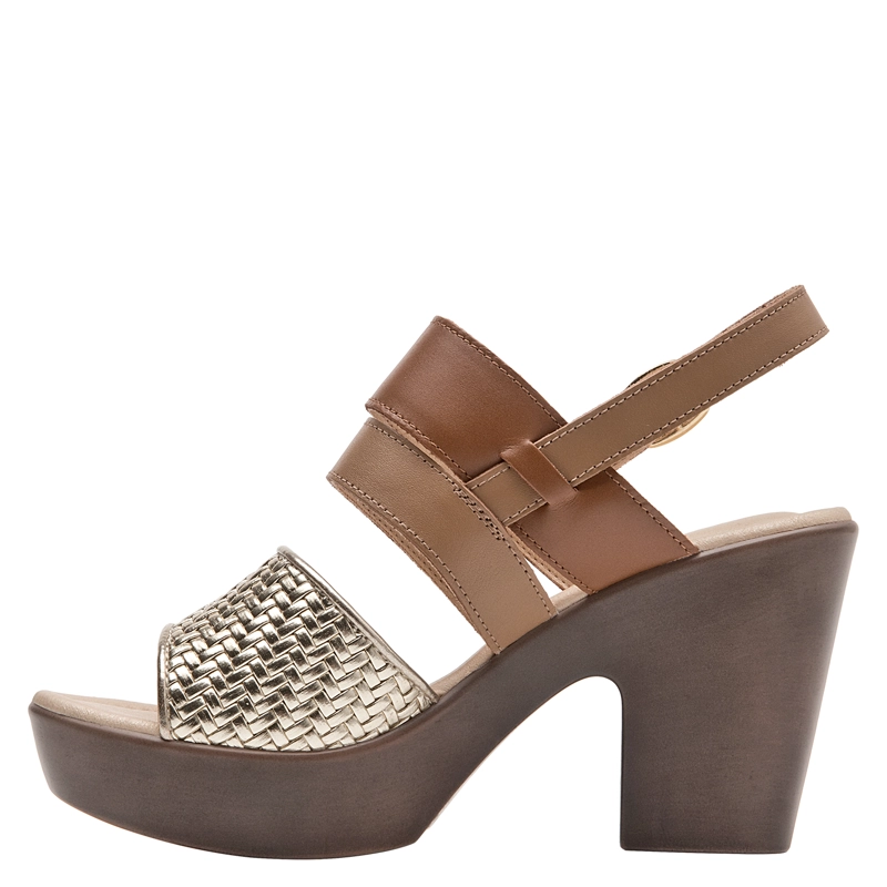 SANDALIA CASUAL MUJER BRUNO ROSSI - BRM0420 | MARRON CLARO - 4
