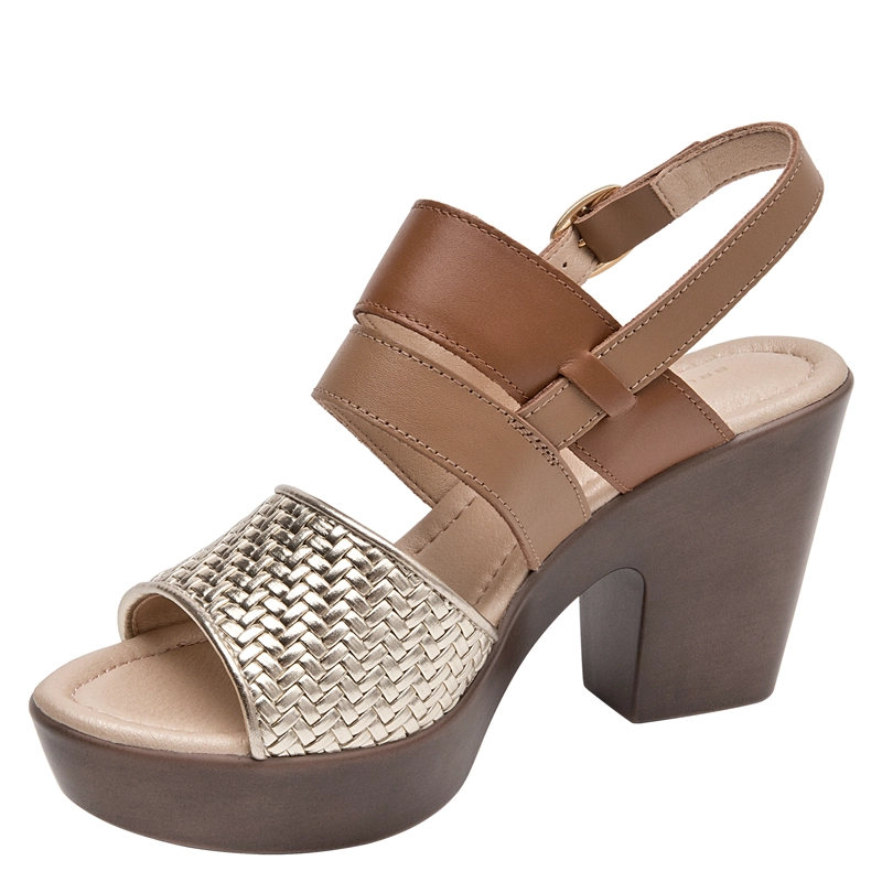 SANDALIA CASUAL MUJER BRUNO ROSSI - BRM0420 | MARRON CLARO - 5