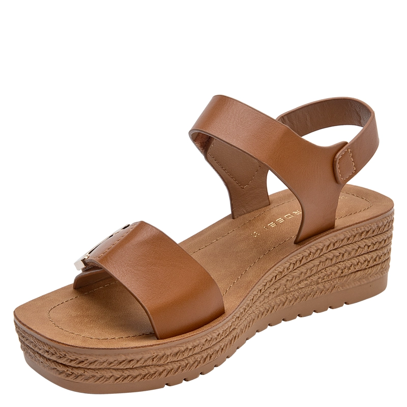 SANDALIA CASUAL MUJER BRUNO ROSSI - BRM0489 | MARRON CLARO - 5