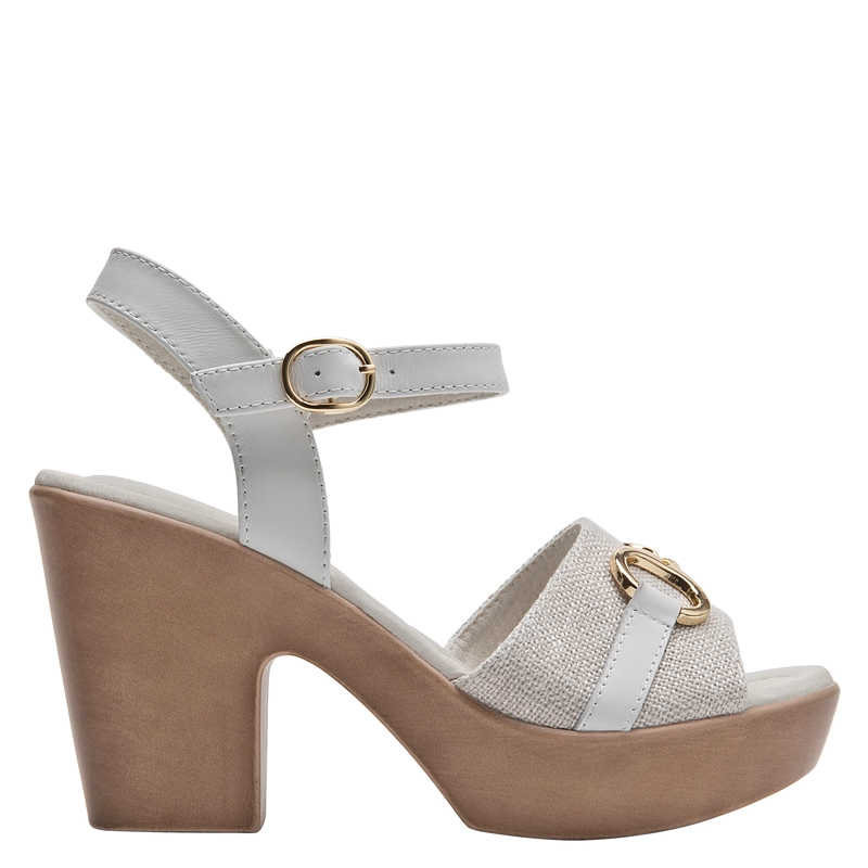 SANDALIA CASUAL MUJER BRUNO ROSSI - BRM0417 | BLANCO - 1