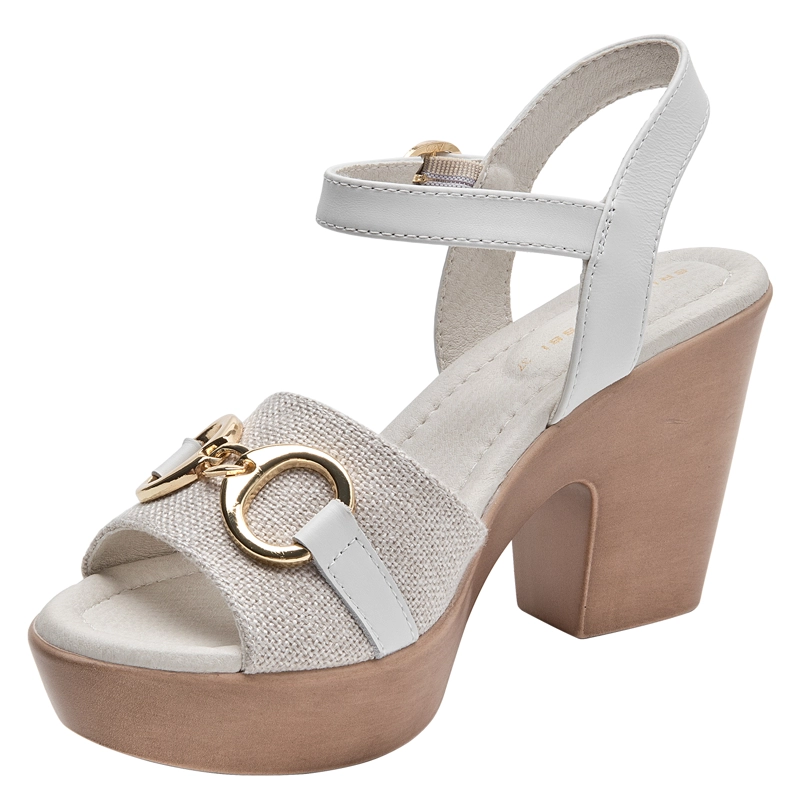 SANDALIA CASUAL MUJER BRUNO ROSSI - BRM0417 | BLANCO - 5