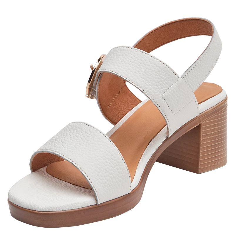 SANDALIA CASUAL MUJER POLLINI - POM0385 | BLANCO - 5