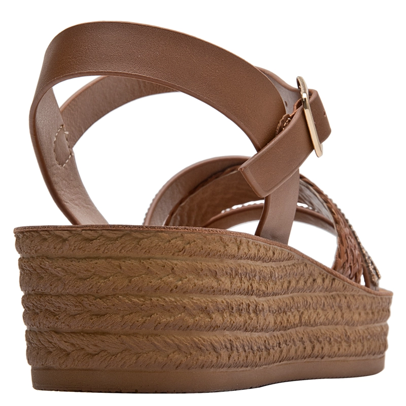 SANDALIA CASUAL MUJER BRUNO ROSSI - BRM0481 | MARRON CLARO - 3