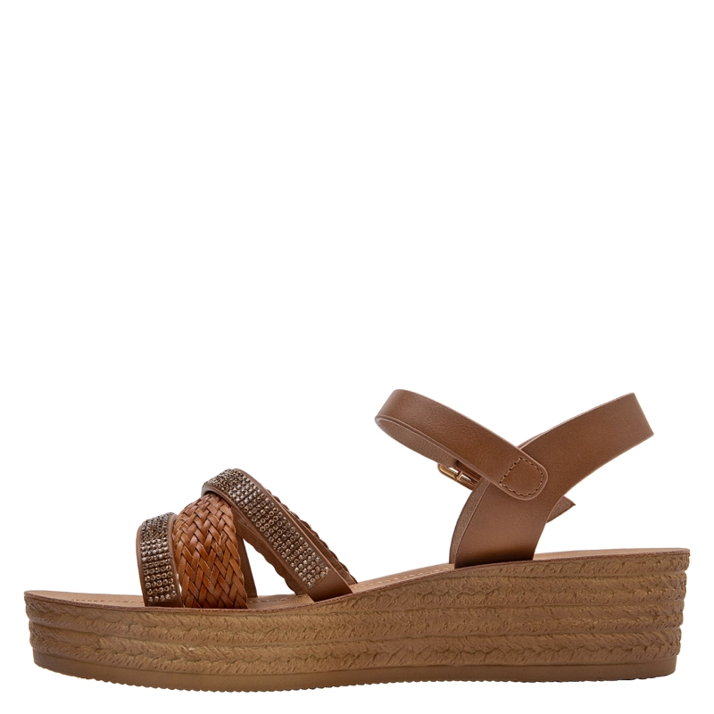 SANDALIA CASUAL MUJER BRUNO ROSSI - BRM0481 | MARRON CLARO - 4