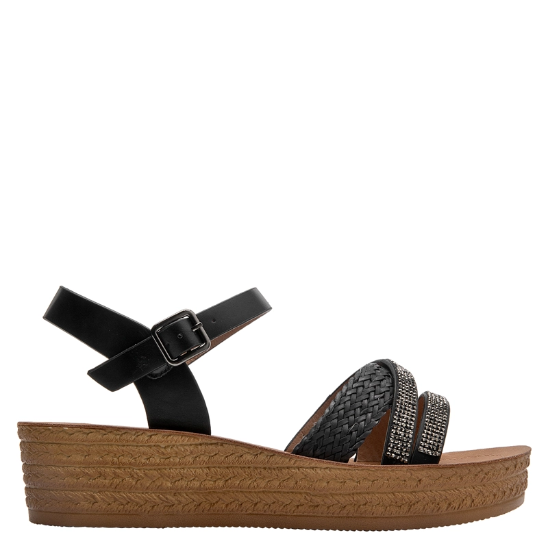 SANDALIA CASUAL MUJER BRUNO ROSSI - BRM0481 | NEGRO - 1