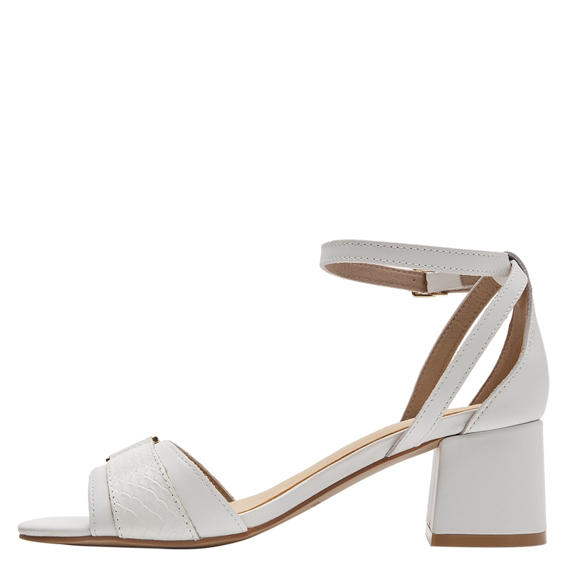 SANDALIA CASUAL MUJER POLLINI - POM0302 | BLANCO - 5